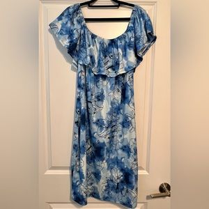 Blue Sheath Dress, Size 3X